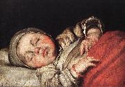 STROZZI, Bernardo Sleeping Child e Sweden oil painting reproduction